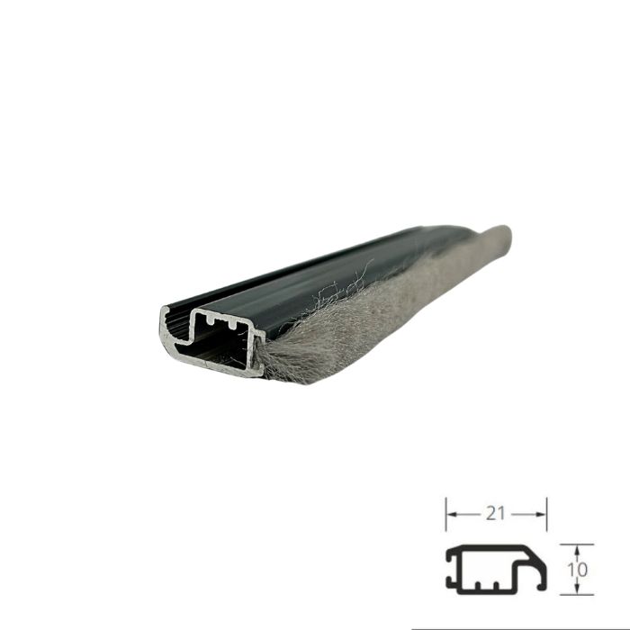Profil do moskitiery ramkowej aluminiowej bez kołnierza antracyt