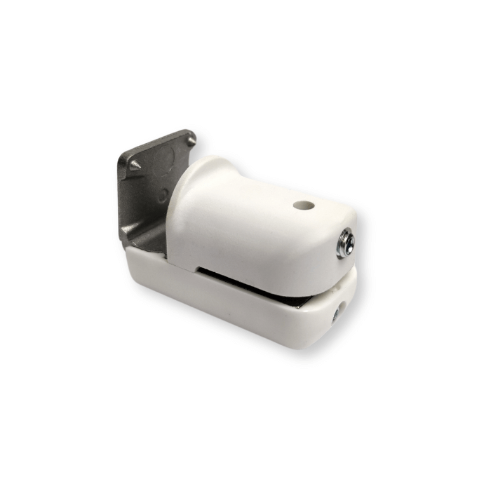 Nicht invasiver unterer Halter für Jalousien 25 mm, weiß