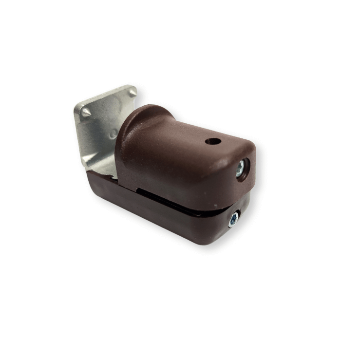 Nicht invasiver unterer Halter für Jalousien 25 mm, braun