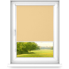 Rollo in einer PVC Kassette, Klebemontage