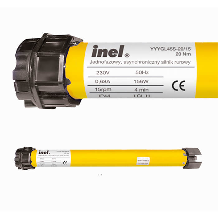 Silnik INEL fi60 20Nm N-20 do rolet zewnętrznych kablowy