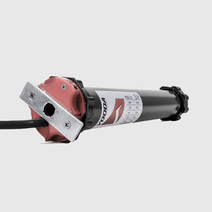 Motor Yooda 45S 10 Nm, Dm. 60 mm, kurz, für Außenrollläden, mit Stromkabel
