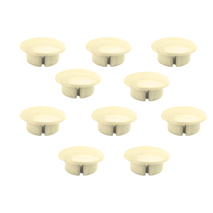 Lochkappe für Bohrlöcher in den Führungsschienen der Außenrollläden, fi 10 mm, beige, 50 Stück